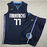 Mavericks 77 Luka Doncic Navy Nike Swingman Jersey(With Shorts),baseball caps,new era cap wholesale,wholesale hats